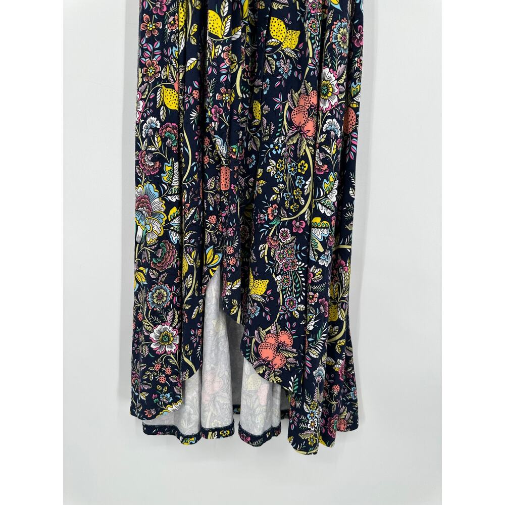 Boden Lavinia Jersey Wrap Dress Floral Print Short Sleeve Midi Tropic Meadow - Picture 6 of 12